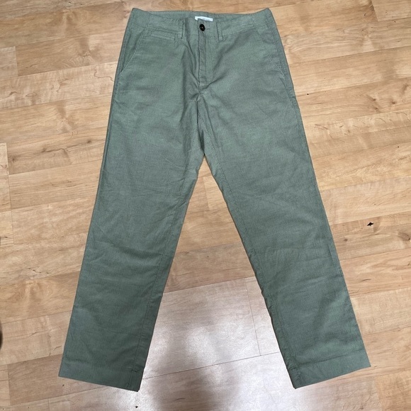 Richard James Savile Row 100% Cotton Corduroy Pants size 32R Sage Green - Picture 1 of 5